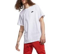 Nike M Nsw Club Tee Maglietta, White Black, M Uomo