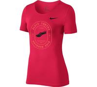 Magliette Nike W Pro TOP SS ALL OVER MESH Zlatá tretra 886548735198 in taglia L EU