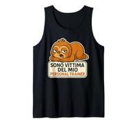 Magliette Palestra Divertenti Frase Bradipo Pigro Canotta
