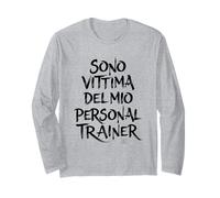 Magliette Palestra - Sono vittima del Mio Personal Trainer Maglia a Manica