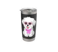 Magliette per cani per donne e uomini con pomchi zampa cuore mamma cane divertente cane Bicchiere termico in acciaio inox doppia parete