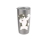 Magliette per cani per donne e uomini con pomchi zampa cuore mamma cane divertente cane Bicchiere termico in acciaio inox doppia parete