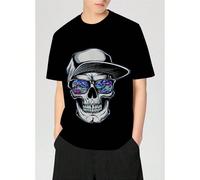 Magliette per ragazzi giovani Material: Organic CottonDetails: PatternedFabric: Slight StretchCollar Style: Crew NeckType: RegularOperation Instruction: Machine wash or professional dry cleanStyle: Ca