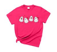 Magliette per San Valentino per insegnanti: magliette grafiche a cuore, abbigliamento San Valentino, top di San Valentino, Rosa acceso., XL