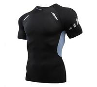 Magliette Running Uomo Termico Uomo Ciclismo Maglia Termica Surf Shirt Canotta Uomo Boxe Maglietta Uomo Manica Corta Camicia Manica Corta Slim Fit Maglie Intime Cotone T Shirt Manica Corta Uomo