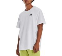 Maglietta Under Armour Logo Emb Heavyweight da uomo, bianco/nero (XXL)