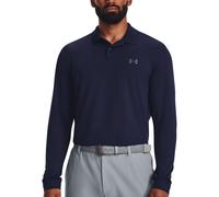 Under Armour Polo da uomo Performance 3.0 a maniche lunghe, (410) Midnight Navy / Pitch Grey, M