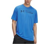 Maglia a maniche corte Under Armour Tech™ Reflective da uomo Blu Atlantis / Washed Blu Marino XL