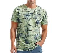 Magliette Uomo Bianche Comode Manica Corta Estive Tshirt Leggero Girocollo Casual Oversize Magliette Uomo Traspirante Divertenti Bianca Top Slim Fit Cotone Taglia Forti Palestra Maglietta Sportiva