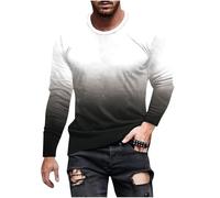 Magliette Uomo Firmate Oversize Girocollo Casual Tshirt Manica Lunga Firmate Estive Leggero Basic Tee Traspirante Cotone Morbide Maglietta Sportiva Palestra Divertenti Taglia Forti Slim Fit Top