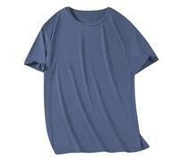 Magliette Uomo Manica Corta Firmate Casual Estive Basic Tee Girocollo Leggero Comode Oversize Magliette Uomo Taglia Forti Slim Fit Divertenti Maglietta Sportiva Traspirante Bianca Spiaggia Cotone Top