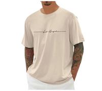 Magliette Uomo Manica Corta,Maglietta Traspirante T Shirt Leggerissime Maglietta T-Shirt da Tinta Unita alla Moda E di Tendenza Design Moderno Comoda Camicia Casual