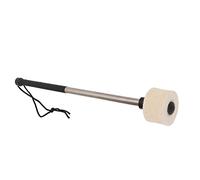 Maglio per Batteria, Accessorio per Percussioni a Fascia per Grancassa in Feltro Bianco con Bacchetta in Acciaio Inossidabile per Prestazioni