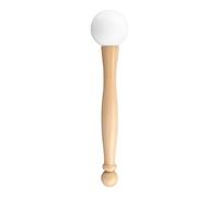 Maglio per campane tibetane in silicone e legno, strumento musicale per la meditazione yoga, maglio per campane tibetane in cristallo resistente con impugnatura ergonomica per