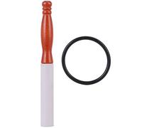 Maglio per campane tibetane, manico in legno di gomma per campane sonore di cristallo, accessorio durevole da 9,5 cm con punta in gomma morbida, per meditazione, yoga e relax
