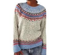 Maglioncini Donna Maglioni Colorato Oversize Irlandese Comodo In Cashmere Maglione Lungo Da Donna Maglioncino Senza Cappuccio Aperto Felpe Elegante Caldo Pullover Morbido a Maglia a Righe Invernale