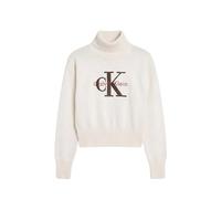 Maglioncino a collo alto con logo frontale