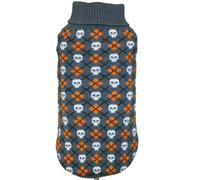 Maglioncino a collo alto Halloween modello Tricky skulls per cani Croci