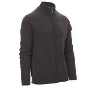 Maglioncino Aperto Cardigan Con Zip e Toppe Gomiti Giovane Primaverile