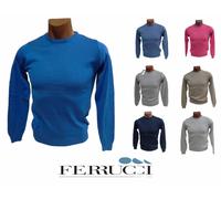 Maglioncino , Maglia Uomo Slim Fit, Girocollo. FERRUCCI - EREMO. 100% Cotone.