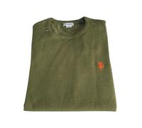 Maglioncino U.S. Polo Assn. Burt 64878 Girocollo Uomo Cotone Verde Militare