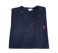 Maglioncino U.S. Polo Assn. Teal Girocollo Uomo Cotone Blu