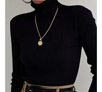 Maglione a collo alto da donna, casual, a maniche lunghe, slim fit, nuovo stile autunno/inverno. Adatto da un look casual diurno a uno elegante serale: esplora il nostro maglione a collo alto da donna