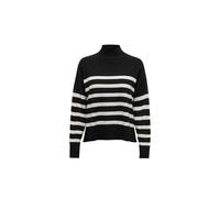 Maglione a collo alto ONLY da donna, in misto viscosa, colore nero, codice 15...