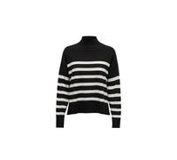 Maglione a collo alto ONLY da donna, in misto viscosa, colore nero, codice 15...