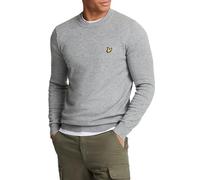 Maglione in cotone merino con scollo rotondo Lyle & Scott Gris S