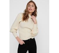 ONLY Onlkatia L/S Maglione a Collo Alto Knt Noos, Bianco e Grigio, S Donna