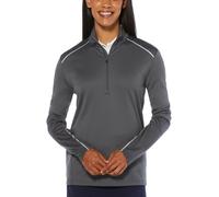 Maglione A Maniche Lunghe Con Zip 1/4 Callaway Da Donna, Iron Gate, S