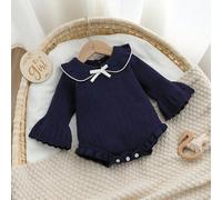 Maglione a maniche lunghe lavorato a maglia per bambine, body comodo, adatto per autunno/inverno, carino ed elegante, adatto per uso quotidiano, casa, all'aperto, viaggi 6-9M,9-12M,12-18M,1-3M,3-6MCol