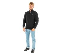 Fred Perry HALF ZIP SWEATSHIRT men Half-Zips black in taglia:S