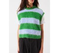 Maglione a righe senza maniche, con collo rotondo, NIBY Blu XS/S A righe