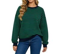 Maglione a Righe Verde E Blu Sweatshirt Merino Cut Lunghi Aperte Bottoni Outfit Bicolore della Essentials Infinito Femminili Hop Americano Scacchi Elettrico Dentro Svasato Gialli Sito