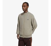 Maglione adidas Firebird Cable Knit Track Top Silver Pebble XXL