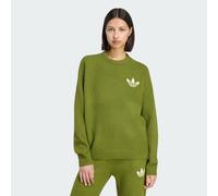 adidas Originals Felpa Girocollo Trefoil Knit, verde S