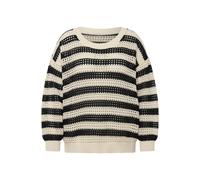 Maglione all'uncinetto Ulla Popken da donna taglie forti righe oversize...