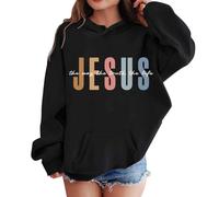 Maglione Bambine e Ragazze Top A Maniche Lunghe Natalizio Divertente per Inverno Autunno Sportswear Felpe con Cappuccio Foderate in Pile Maglia Comoda Calda Bambini