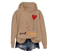 Maglione caldo con cappuccio da donna a maniche lunghe Top da donna coppia con cuore amore San Valentino felpa con cappuccio casual a maniche lunghe abiti da allenamento 2025 autunno abbigliamento