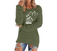Maglione caldo in pile da donna, top accogliente, camicetta, per allenamento al chiuso e all'aperto, cappotto termico regalo di Natale, Verde scuro, S