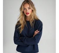 Maglione casual a girocollo a maniche lunghe color tinta unita per donna Felpa da donna multicolore basica MODELLO 178CM TAGLIA WERING: ML,M,S,XLColore unicoPoliestere