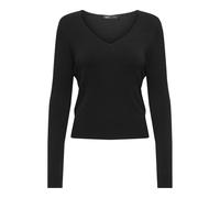 ONLY Onlvenice Life LS Vneck Pullover Nca Knt, Nero, XS Donna