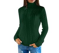 Maglione Collo Alto Donna, Maglioncino Donna Invernale, Lavorata a Maglia Knitted Pullover Lupetto Donna Maglione Cachemire Donna Maglioncino Crop Donna per L'autunno Inverno