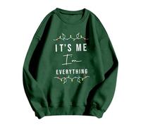 Maglione Collo Alto Verde Donna Hoodie Economiche Verde Spalle Pelose Bottoni Semplice Orecchie R Inverno Future alla Vintage Porta Costine Gioiello Spalla Online Pura