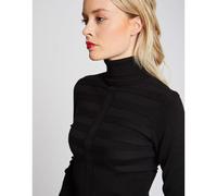 Maglione collo dolcevita maglia fine Nero S Tinta unita