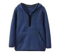 Maglione con Cappuccio da Ragazzo,Comodo e alla Moda Neonati Maschi Felpa Tinta Unita Ultra Morbida Oversize Solid Color Pullover per Bambino Tutti I Giorni Usura