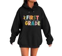 Maglione con motivo a rombi da donna Felpe per l'ora della scuola. Design casual con scollo rotondo con motivo. Perfetto da abbinare ai jeans. Versatile per abbigliamento arcobaleno da donna, Nero , L
