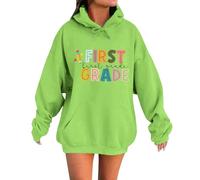 Maglione con motivo a rombi da donna Felpe per l'ora della scuola. Design casual con scollo rotondo con motivo. Perfetto da abbinare ai jeans. Versatile per abbigliamento arcobaleno da donna, verde